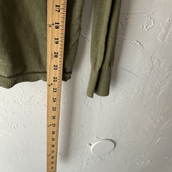 I Heart Ronson Y2k Fairy Cardigan Sweater Small Button Front Olive Green Knit - Picture 7 of 9